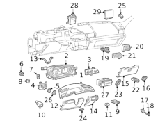 94-96 Camaro Z/28 Headlamp Dimmer Switch